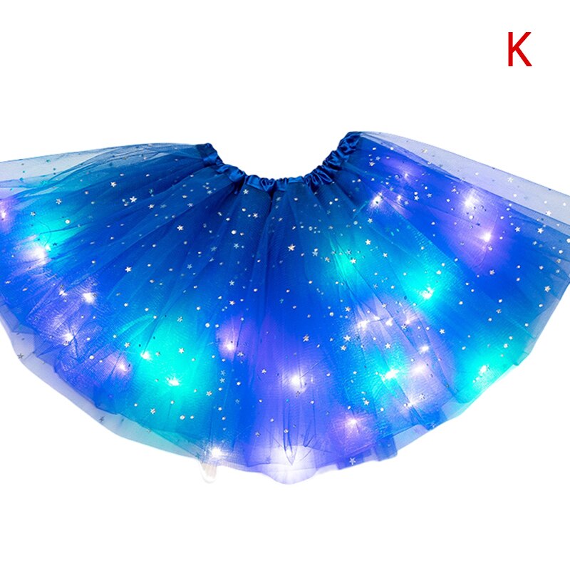 LED グローライトチュチュスカート妖精衣装ガールキッズライトアップスカート結婚式誕生日パーティー 30 センチメートルコスプレプリンセスチュチュスカート