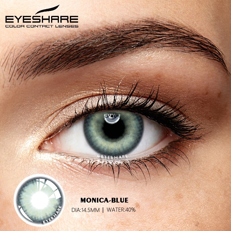 Color Lens Ocean Color Contact Lenses Beautiful Pupil Makeup Contact Lens Yearly Use Cosmetic Beauty Eye Lenses