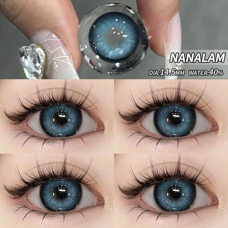 Color Contact Lenses for Eyes Natural Gray Contact Lens Yearly Fashion Beauty Makeup EyeLenses