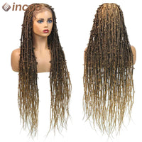 36 Inches Synthetic Lace Braided Wigs Butterfly Braids Lace Wig