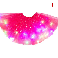 LED グローライトチュチュスカート妖精衣装ガールキッズライトアップスカート結婚式誕生日パーティー 30 センチメートルコスプレプリンセスチュチュスカート