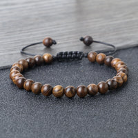 Buddha 6/8/10mm Wooden Beads Vintage Handmade Bracelets Prayer Black Rosewood Bracelet Men Women Yoga Meditation Pulsera Jewelry