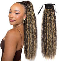 Long Curly Ponytail Extensions Synthetic Horse tails Curly False Tail For Women 32Inch Hairpiece Ponytail Hair Extensions