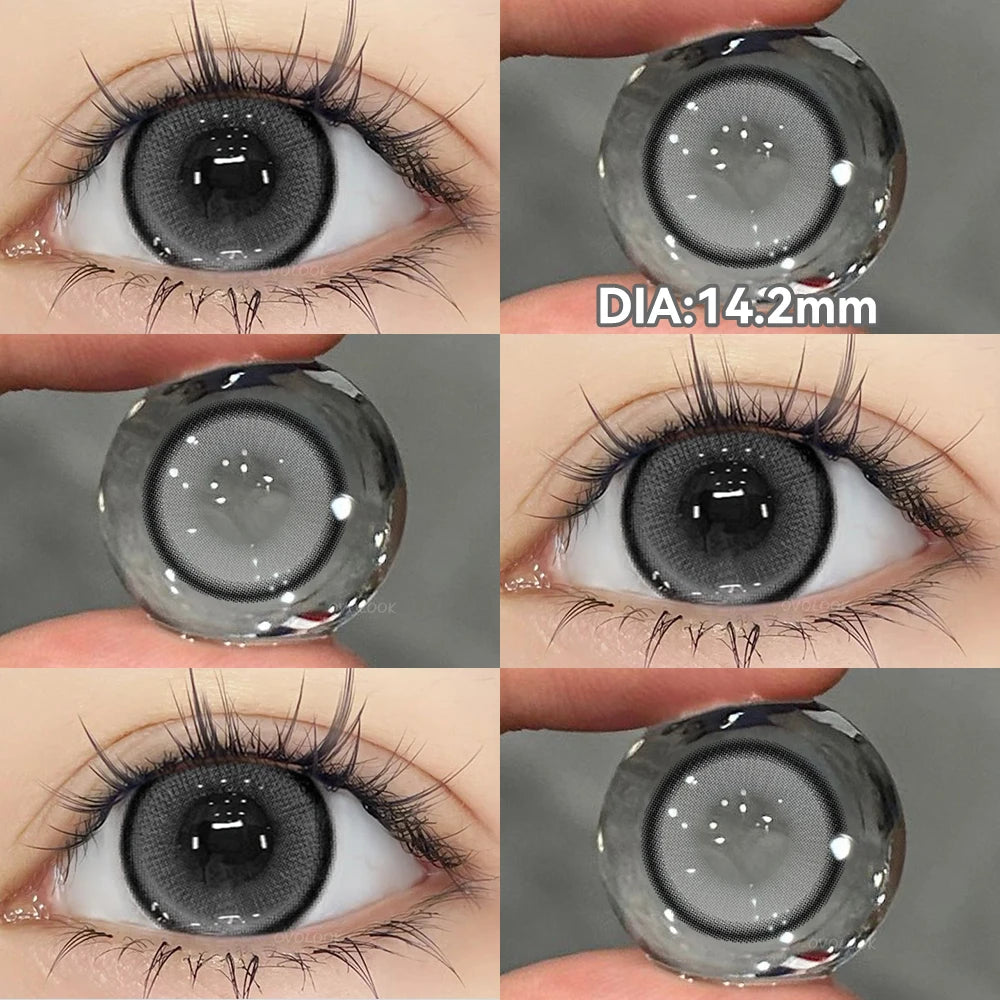 Halloween Contact Lenses Beauty Eye Color Lenses Cosplay Pupils Myopia Lens with Prescription Natural Blue Lens OVOLOOK