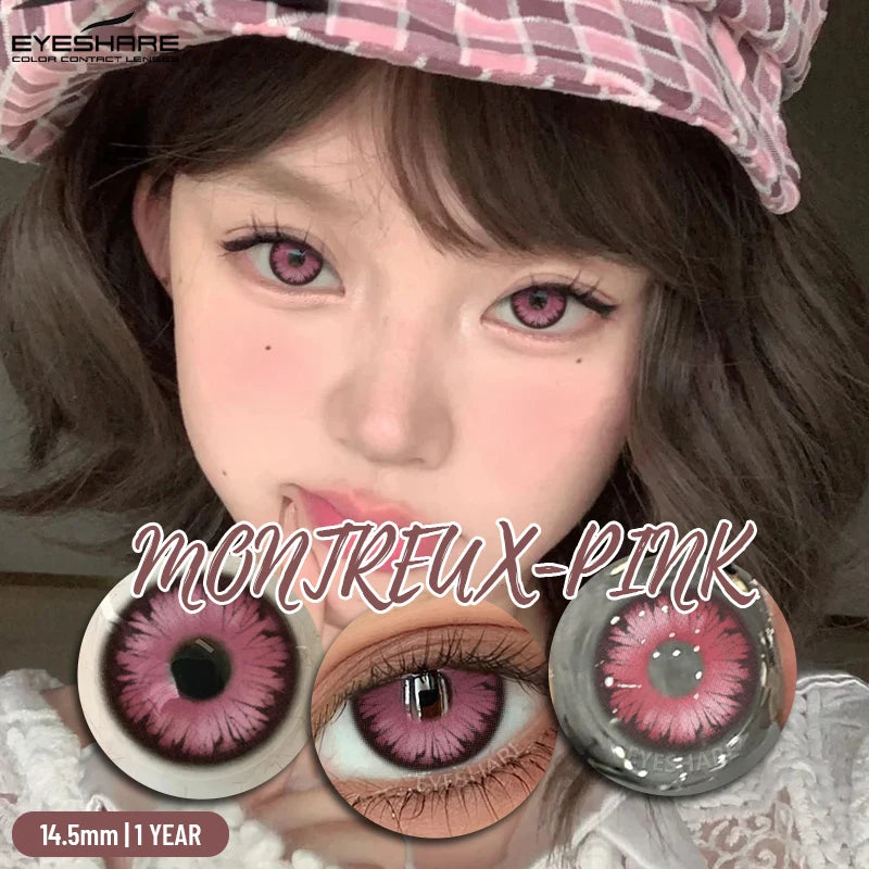 Cosplay Color Contact Lenses 1 Pair Halloween Pink Colorful Contact Red Eye Contacts Green Lenses Purple Lenses Yearly