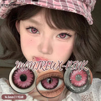 Cosplay Color Contact Lenses 1 Pair Halloween Pink Colorful Contact Red Eye Contacts Green Lenses Purple Lenses Yearly