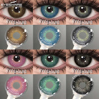 EYESHARE Colored Contact Lenses for Eyes 1 Pair Natural Look Blue Lenses Fashion Contact Lenses Blue Eye Lenses Beauty Makeup
