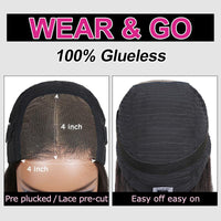 Glueless Wig Human Hair Ready To Wear and Go Preplucked Body Wave Transparent Wigs Without Glue Virgin Swiss Pre Cut Hairline