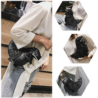 Dinosaur Design Rivets Women& Purses and Handbags Shoulder Chain Bag Designer Small  Crossbody Bag Female Clutch Bag Pu Leather