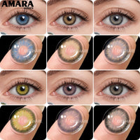 AMARA 1 Pair Color Contact Lenses for Eyes Natural Brown Lenses Beauty Fashion Monet lense Blue Lenses Green Eye Contact