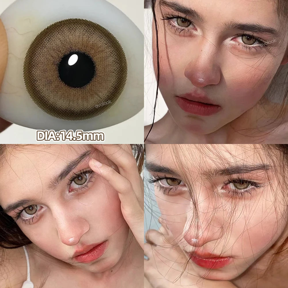 Blue Lenses  Myopia Color Contact Lenses Fashion Pupils Large Diameter Eye Colores Beauty Green Lenses OVO