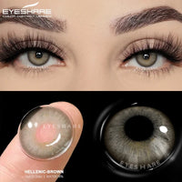 EYESHARE 1 Pair Brown Natural Colored Eye Lenses Gray Fashion Lenses Blue Eye Lens Green High Quality Cosmetics Color Contacts