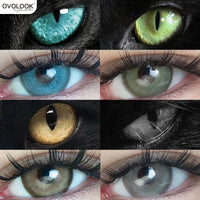 Fashion Big Lenses Myopia Colored Contact Lenses for Eyes Beauty Blue Eyes Lenses Green Pupils Brown Grey Lens