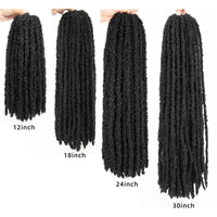 Butterfly Locs Crochet Hair Extension Black Brown Ombre Long Soft Faux Locs Crochet Braids Locs
