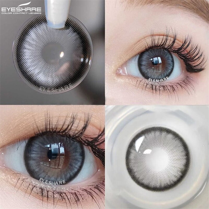 EYESHARE 1Pair Color Contact Lenses For Eyes Natural Blue Green Lenses Beautiful Pupil Color Lenses Yearly Cosmetic Contact Lens
