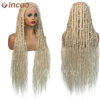 36 Inches Synthetic Lace Braided Wigs Butterfly Braids Lace Wig