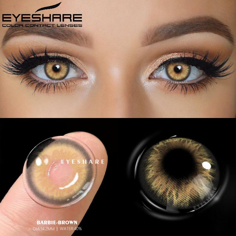 2pcs Contact Lenses Brown Contact Lenses Beautiful Pupil Natural Contact Lenses