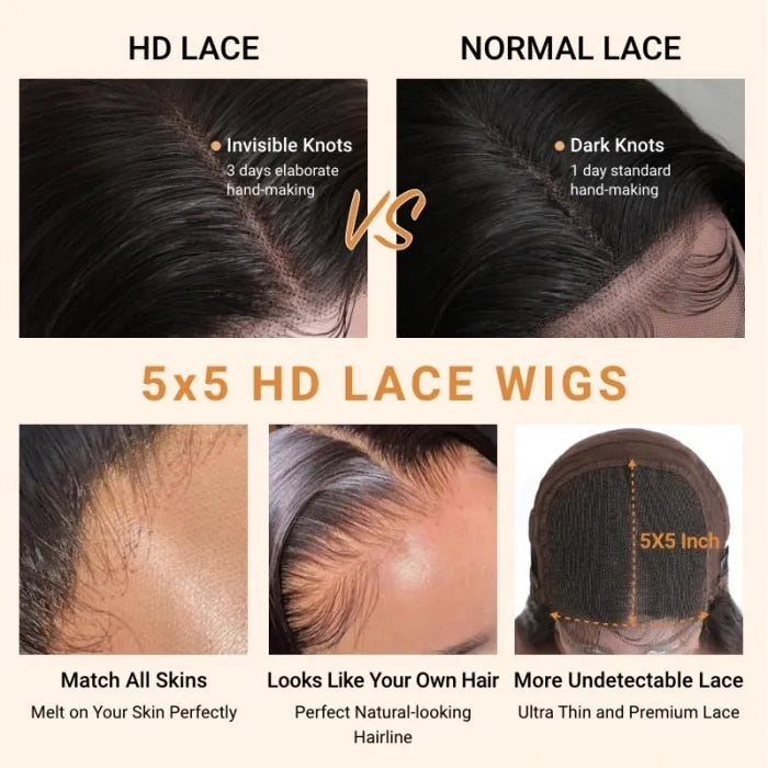 Glueless Wig Human Hair Ready To Wear and Go Preplucked Body Wave Transparent Wigs Without Glue Virgin Swiss Pre Cut Hairline