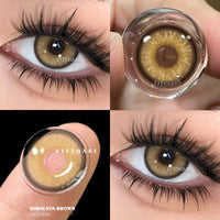 EYESHARE 1pair Colored Contact Lenses for Eyes Natural Brown Contact Blue Eyes Lenses Gray Contacts Yearly Green Pupils