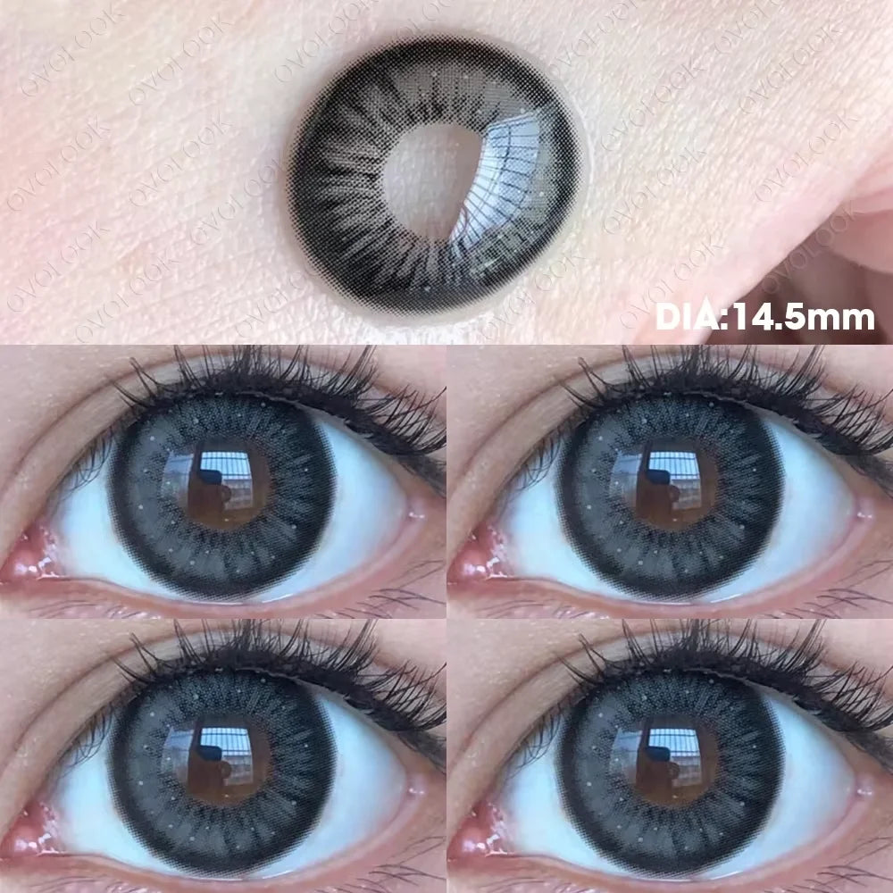 Contact Lenses Myopia Lenses with Diopters Green Pupils Color Contact Lenses for Eyes Blue Lens OVO