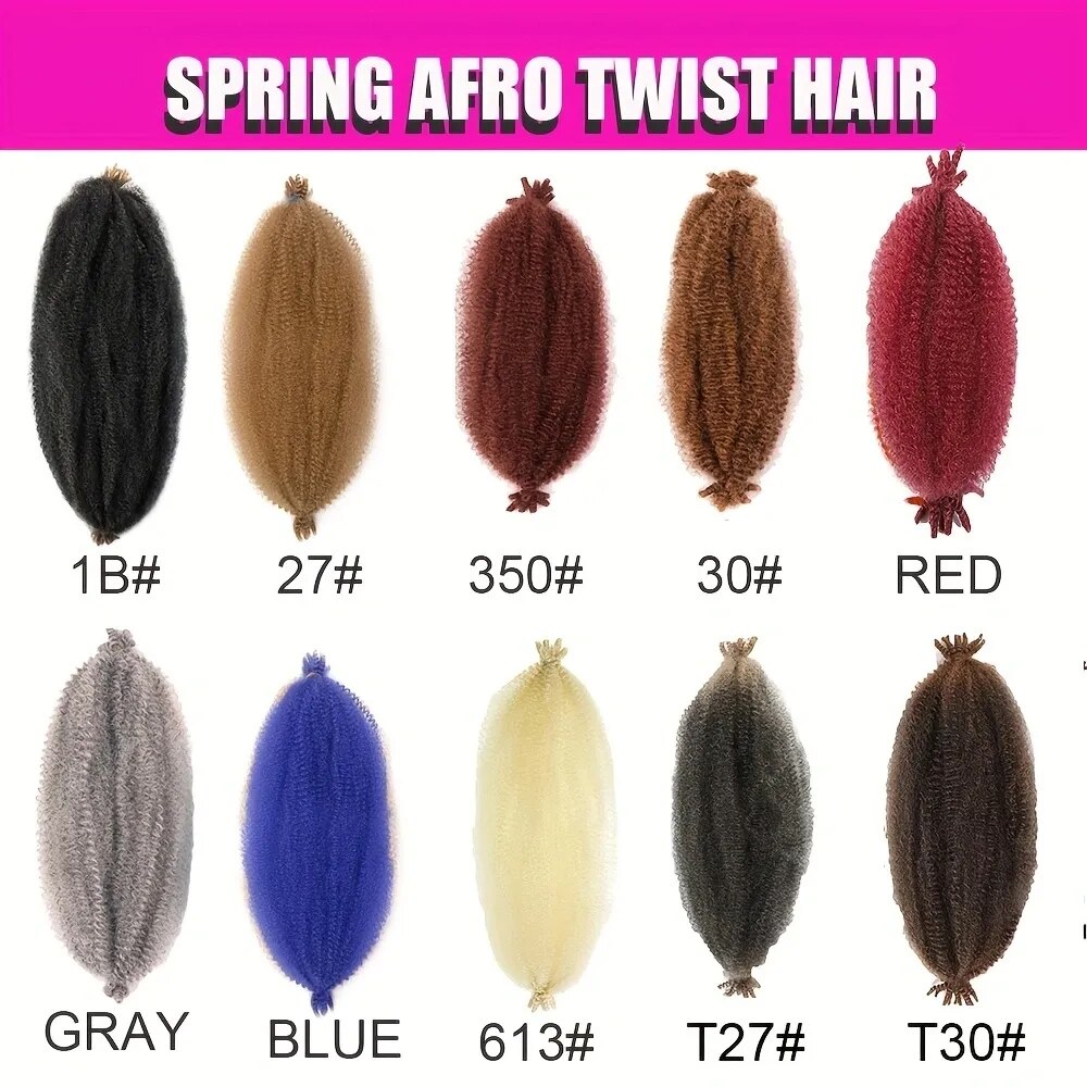 Afro Marley Twist Braiding Hair Extensions For Distressed Soft Locs Fluffy Afro Twist Crochet Hair Butterfly Locs For Women