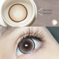 Color Contact Lenses  Blue Purple Pink Black Gray Beauty Pupils 14.5mm Yearly