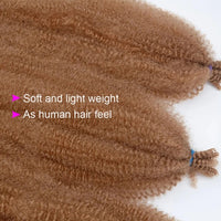 Afro Marley Twist Braiding Hair Extensions For Distressed Soft Locs Fluffy Afro Twist Crochet Hair Butterfly Locs For Women