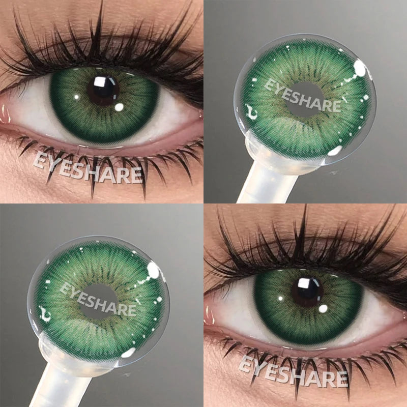 EYESHARE Colored Contact Lenses for Eyes 1 Pair Natural Look Blue Lenses Fashion Contact Lenses Blue Eye Lenses Beauty Makeup