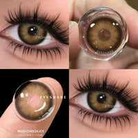 EYESHARE 1pair Colored Contact Lenses for Eyes Natural Brown Contact Blue Eyes Lenses Gray Contacts Yearly Green Pupils