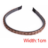 Wide Twist Wig Headbands For Women Wide Fishbone Braids Hairbands Handmade Head Hoop Hair Styling Headwear Accessories Gift