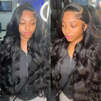 HD Transparent 360 Lace Frontal Wig 13x6 Body Wave Lace Front Human Hair Wigs For Women 32 34 Inch Brazilian 4x4 Closure Wig