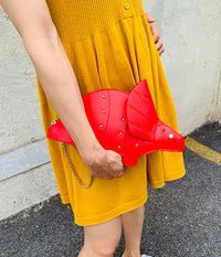 女性用財布とハンドバッグ用トリケラトプス ミニ クロスボディバッグ