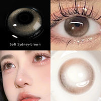Natural Lenses Contact Lenses for Eyes Beauty 10 Tone Natural Pupil Eye Color lens Yearly Use 14.2/14.5mm OVO