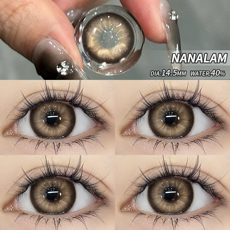 Color Contact Lenses for Eyes Natural Gray Contact Lens Yearly Fashion Beauty Makeup EyeLenses