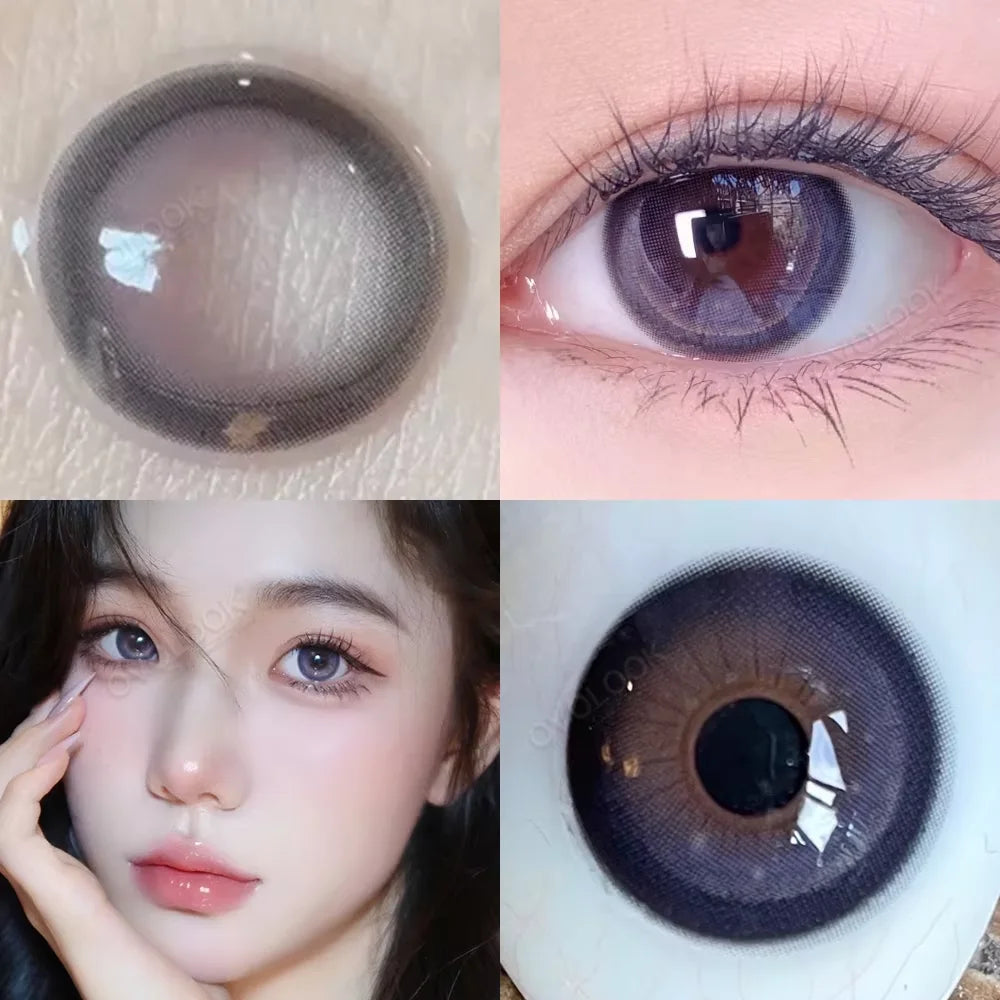 Natural Lenses Contact Lenses for Eyes Beauty 10 Tone Natural Pupil Eye Color lens Yearly Use 14.2/14.5mm OVO