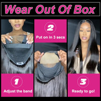 Glueless Wig Human Hair Ready To Wear and Go Preplucked Body Wave Transparent Wigs Without Glue Virgin Swiss Pre Cut Hairline