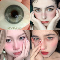 Blue Lenses  Myopia Color Contact Lenses Fashion Pupils Large Diameter Eye Colores Beauty Green Lenses OVO