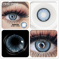 EYESHARE Eye Contacts 1pair DIAMOND Series BLUE Color Lenses Colored Contact Lens Beauty Eyes Cosmetic Eyecontact Contactlen