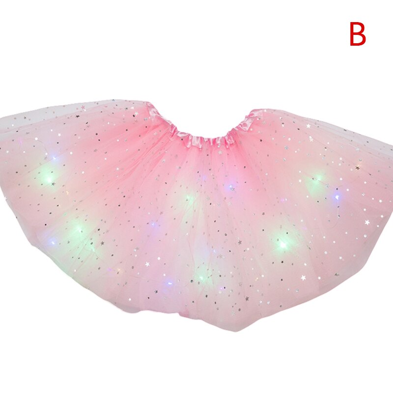 LED グローライトチュチュスカート妖精衣装ガールキッズライトアップスカート結婚式誕生日パーティー 30 センチメートルコスプレプリンセスチュチュスカート