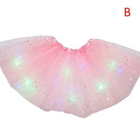 LED グローライトチュチュスカート妖精衣装ガールキッズライトアップスカート結婚式誕生日パーティー 30 センチメートルコスプレプリンセスチュチュスカート