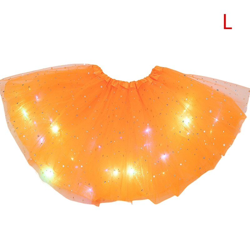 LED グローライトチュチュスカート妖精衣装ガールキッズライトアップスカート結婚式誕生日パーティー 30 センチメートルコスプレプリンセスチュチュスカート