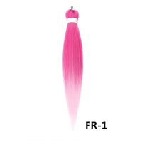 3PCS Braiding Hair Extension PreStretched Soft Yaki Synthetic Crochet Braid Hot Water Setting Green Pink Orange Yellow Hair