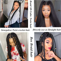 3PCS Braiding Hair Extension PreStretched Soft Yaki Synthetic Crochet Braid Hot Water Setting Green Pink Orange Yellow Hair