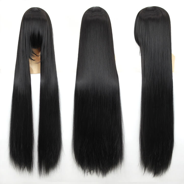 100cm 40inch Plenty Volume Hair Pro Cosplay Wigs Long Straight Wig for Professional Cosplayer