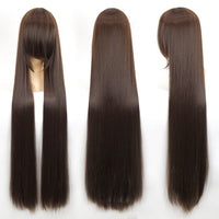 100cm 40inch Plenty Volume Hair Pro Cosplay Wigs Long Straight Wig for Professional Cosplayer