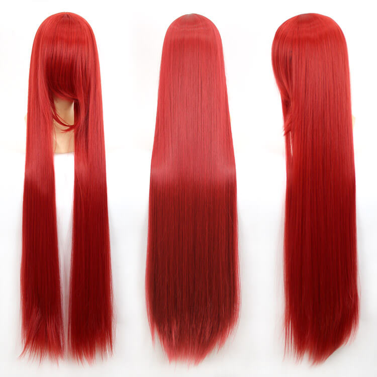 100cm 40inch Plenty Volume Hair Pro Cosplay Wigs Long Straight Wig for Professional Cosplayer