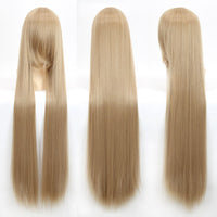 100cm 40inch Plenty Volume Hair Pro Cosplay Wigs Long Straight Wig for Professional Cosplayer