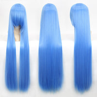 100cm 40inch Plenty Volume Hair Pro Cosplay Wigs Long Straight Wig for Professional Cosplayer