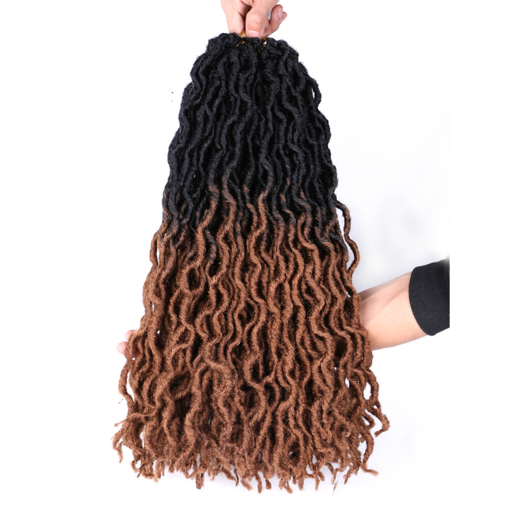 18 Inch 6 Packs Gypsy Twist Hair Crochet Braids 24Stands/Pack Synthetic Braiding Hair Extensions for Black Women