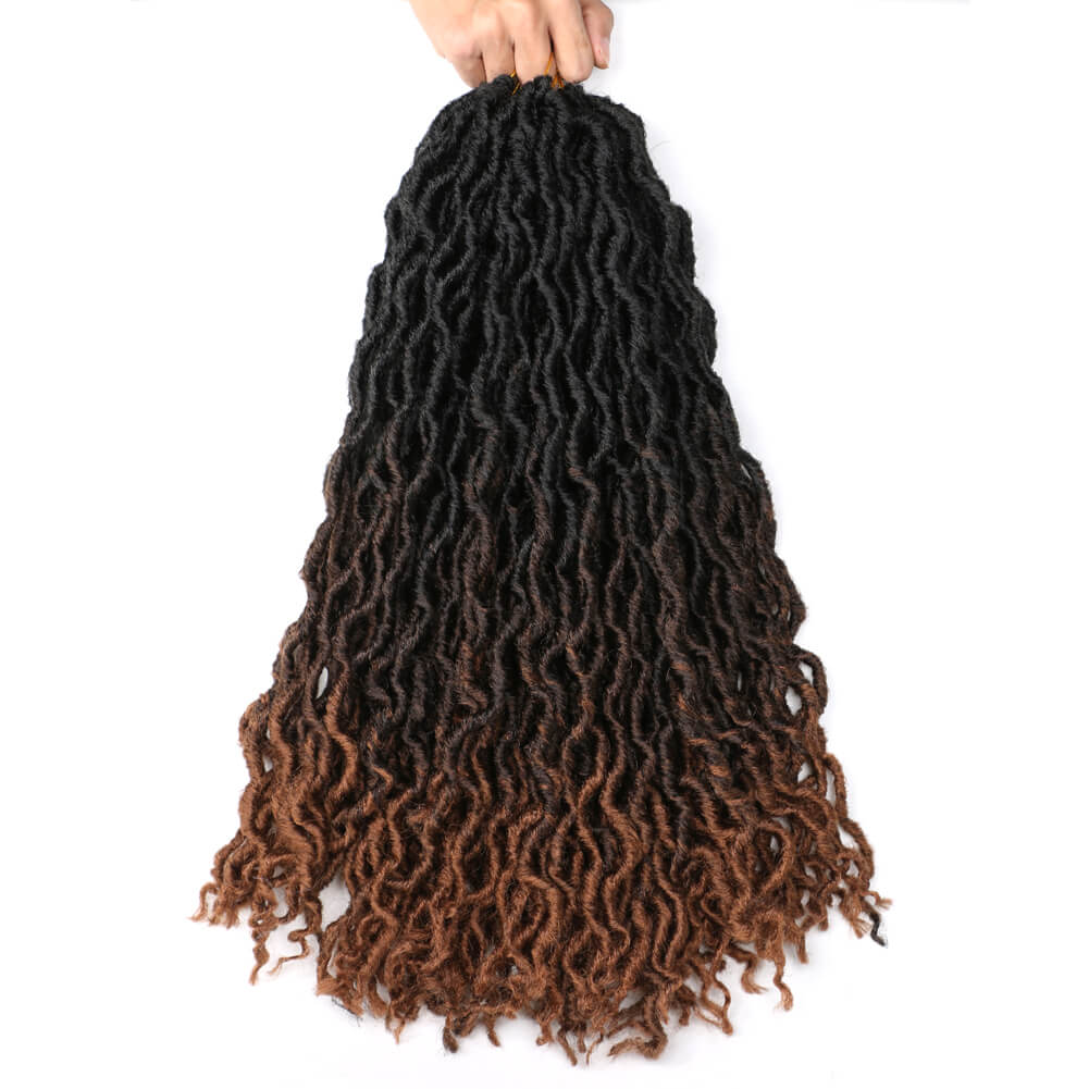 18 Inch 6 Packs Gypsy Twist Hair Crochet Braids 24Stands/Pack Synthetic Braiding Hair Extensions for Black Women